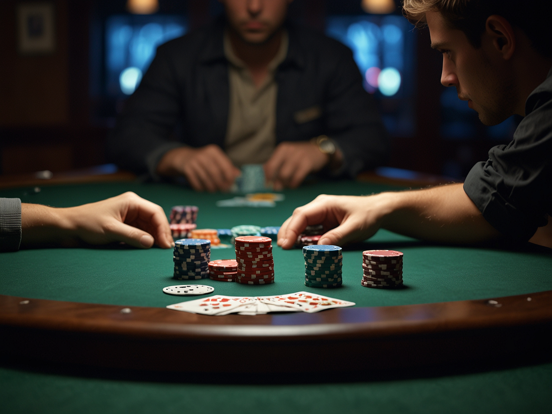Cash game table on Replay Poker